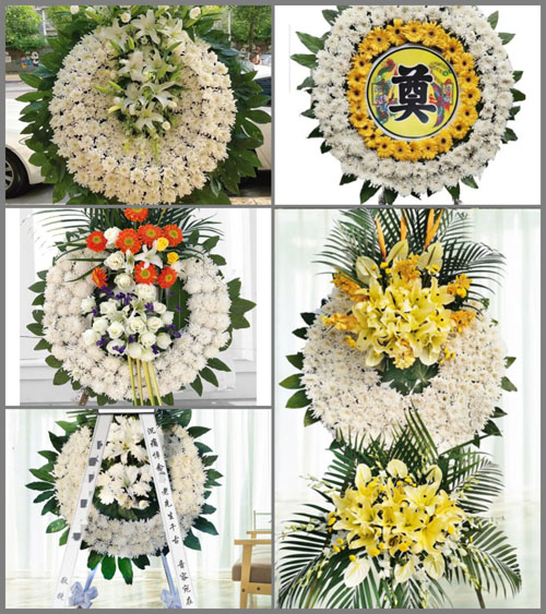 湖北孝感市大悟县新城镇金岭村花圈速递